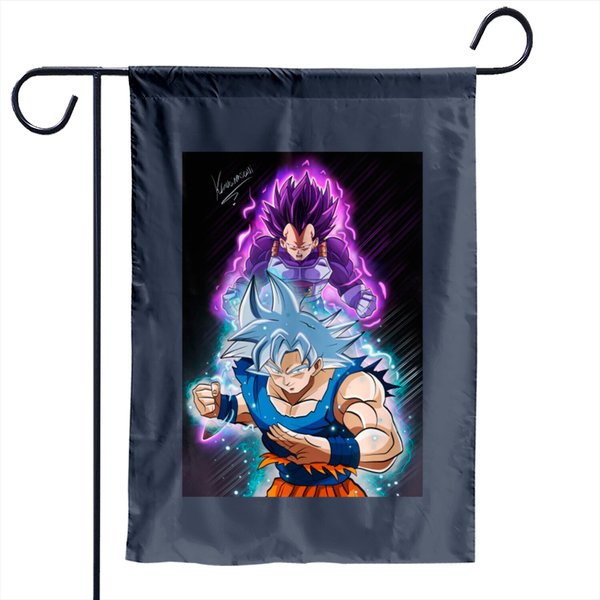 Goku Ultra In Stinto E Vegeta Ultra Ego - Dragon Ball - Garden Flags