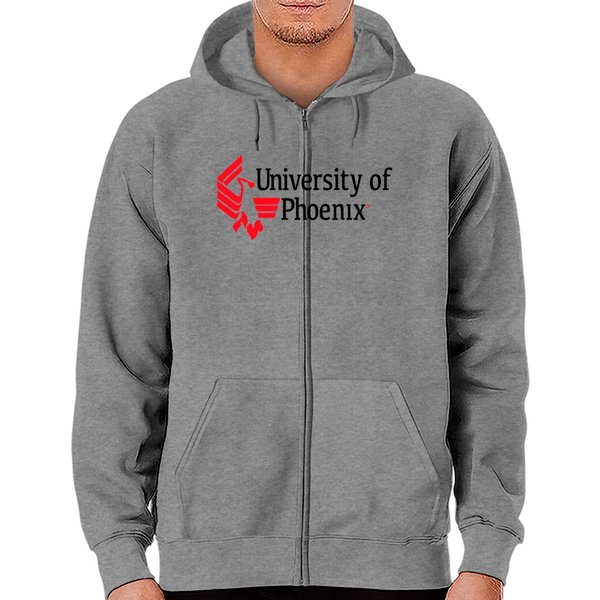 University Of Phoenix Zip Hoodies-image
