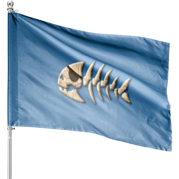 Bone Pirate Fish House Flags-image