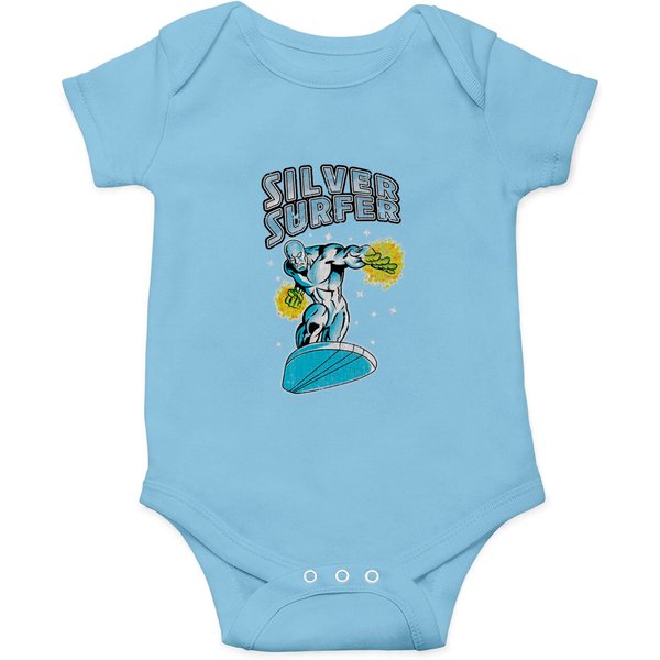 Vintage Silver Surfer - Silver Surfer - Onesies