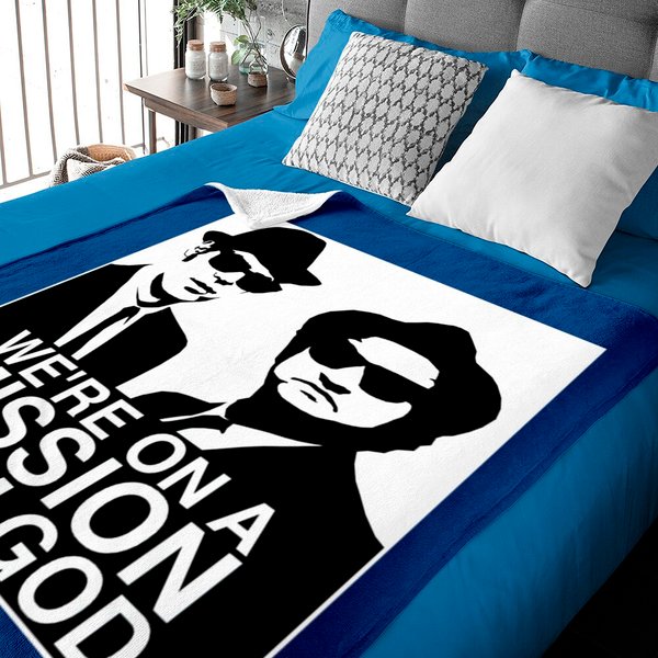 We're On A Mission From God Baby Blankets Blues Brothers Baby Blankets-image