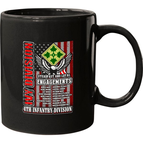 4Th Infantry Division - Ivy Division For Us Mugs-image
