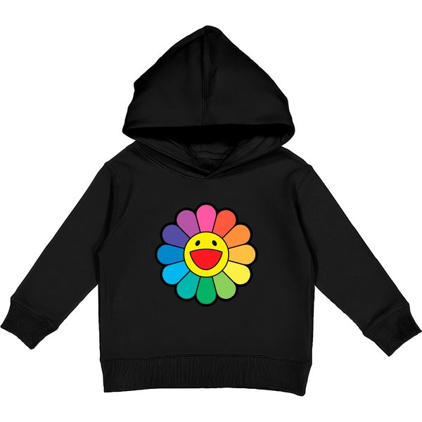 Takashi Murakami Flower Rainbow - Takashi Murakami Flower Rainbow - Kids Pullover Hoodies-image