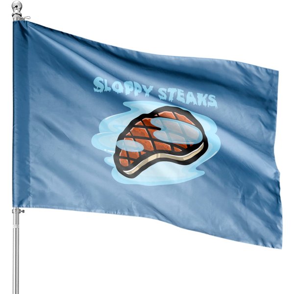 Sloppy Steaks (Dark House Flag - I Think You Should Leave - House Flags-image