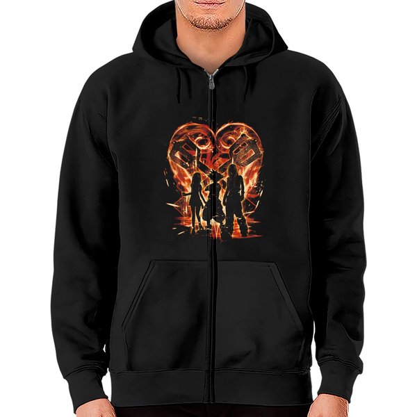 Kingdom Trio - Kingdom Hearts - Zip Hoodies-image