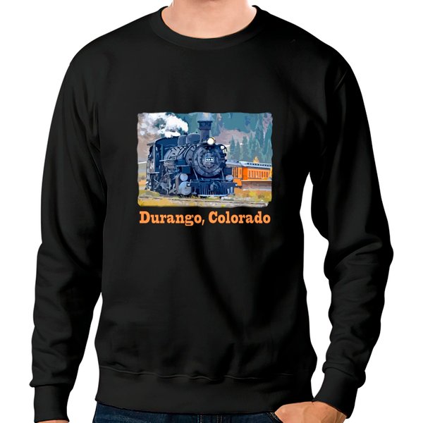Durango Colorado Steam Train Long Sleeve Sweatshirt Col Sweatshirts-image