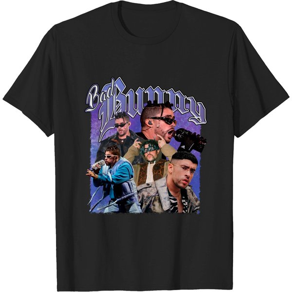 Vintage Bad Bunny Graphic Shirt-image