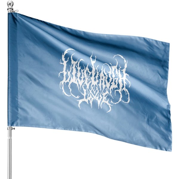 Live, Laugh, Love - Death Metal - House Flags-image