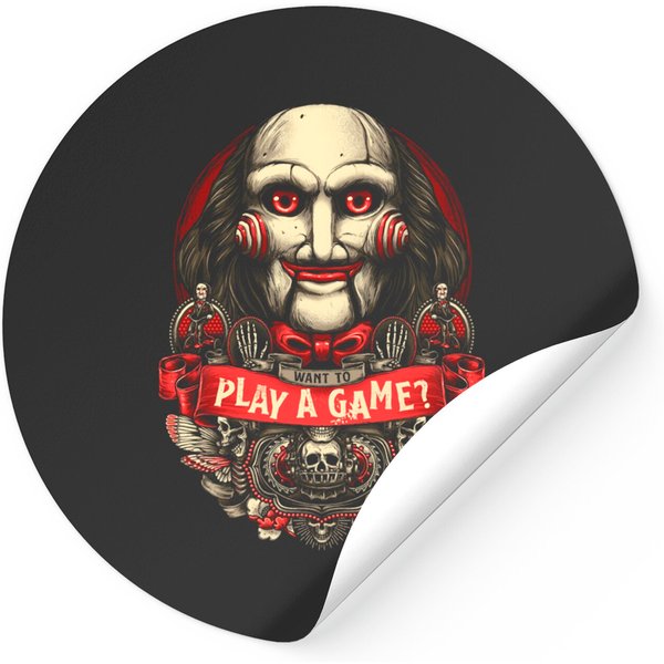 Want To Play A Game - Horror - Stickers-image
