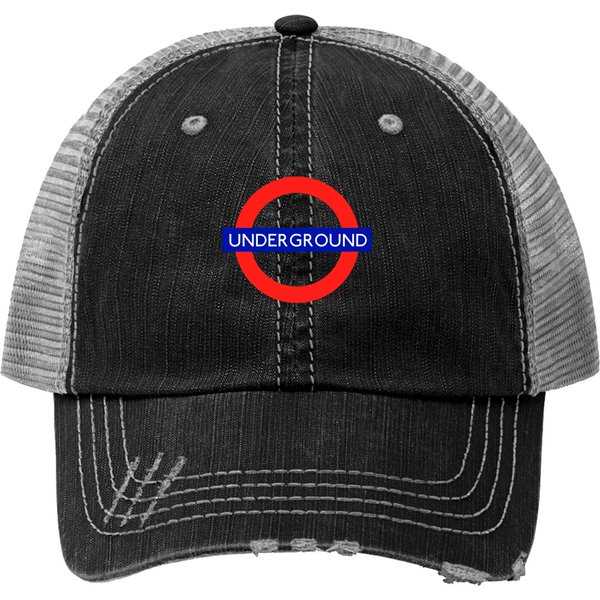 Underground London Print Trucker Hat-image