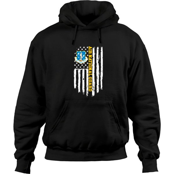 Air National Guard American Flag Gift Tee Hoodies-image