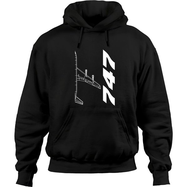 B747 Airplane Pilot Fans Gifts - Boeing 747 Airplane - Hoodies-image