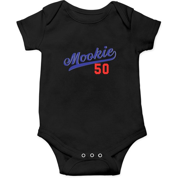 Mookie Betts 50 Los Angeles Baseball Jersey - Mookie Betts - Onesies