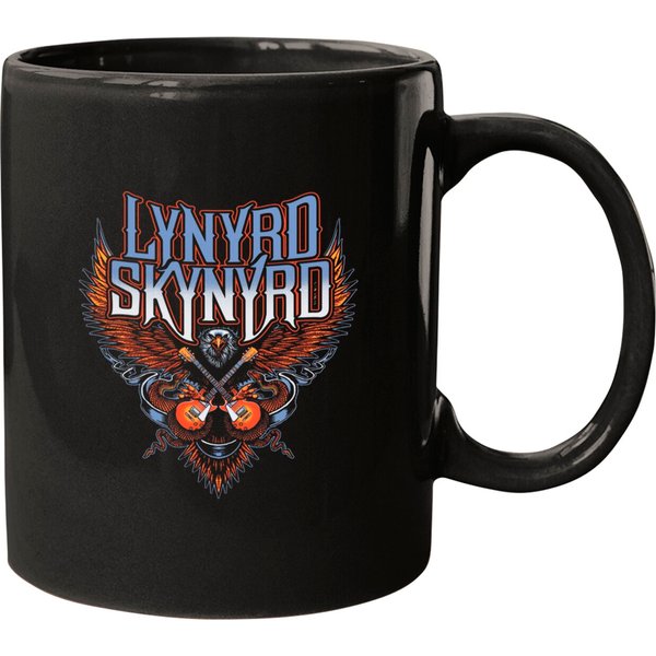 Lynard Skynard Unisex Mugs: Crossed Guitars