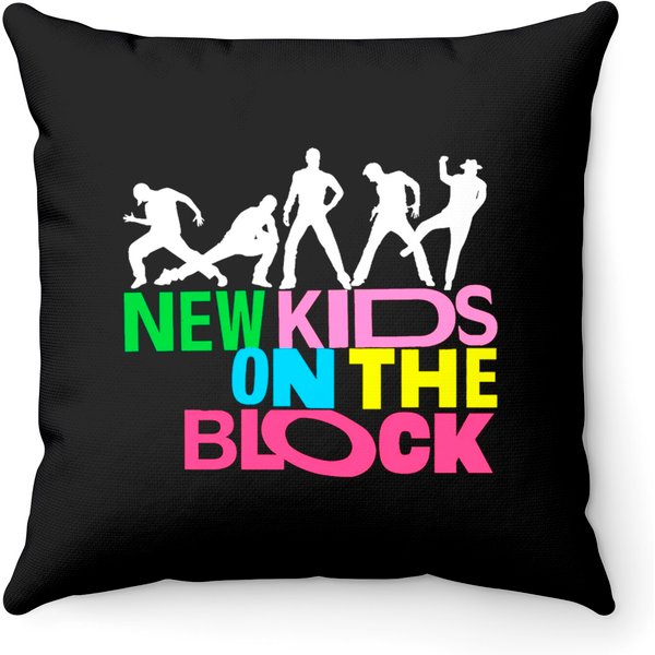 New Kids On The Block Tour 2022 Throw Pillows-image
