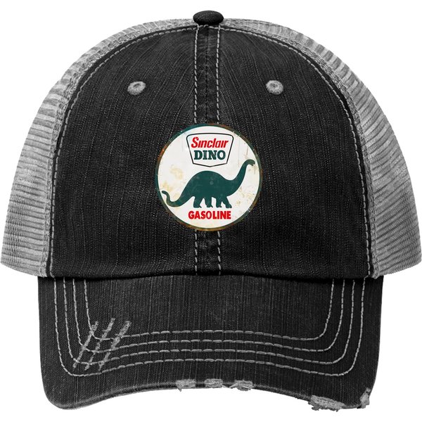 Vintage Sinclair Logo - Motor Oil Gas Pump Motor Sport Gasoline - Print Trucker Hat-image