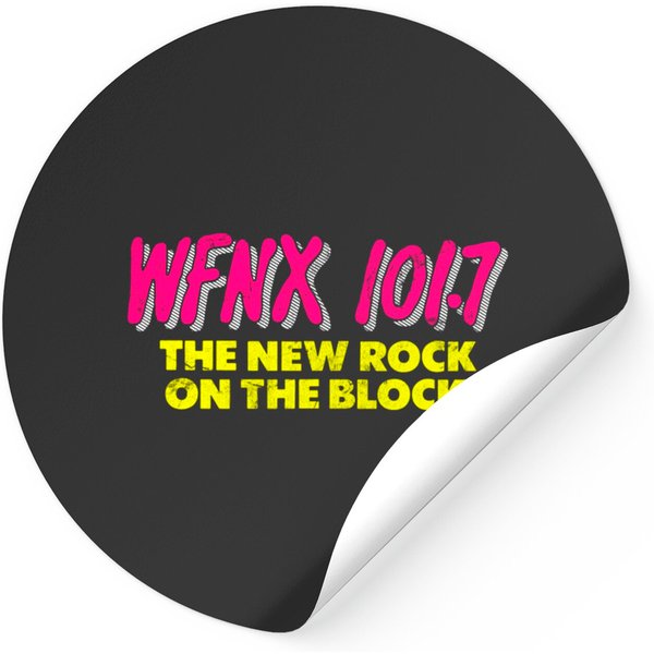Wfnx Boston / Defunct 80S Radio Station Logo - Radio Station - Stickers-image