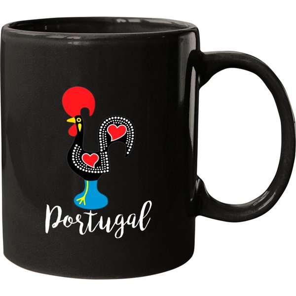 Portuguese Rooster Portugal Galo De Barcelos Figurine Mugs