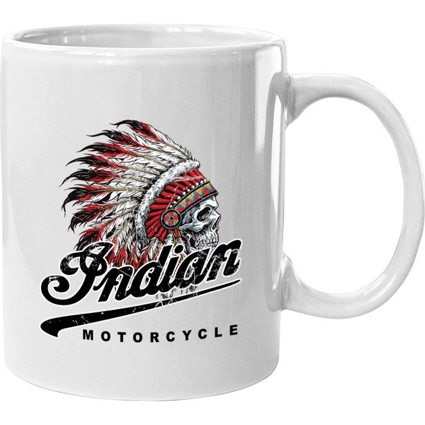 Indian Custom Motorcycle Racer Biker Vintage Printed Mugs-image