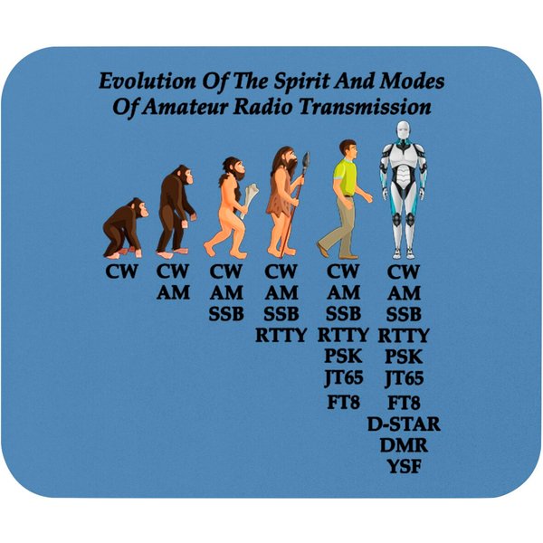 Evolution Of The Spirit And Modes Of Amateur Radio Transmission - Ham Radio - Mouse Pads-image