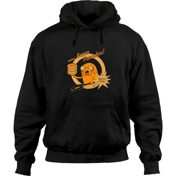 Jake The Dog Makin Bacon Pancakes Time Hoodies-image