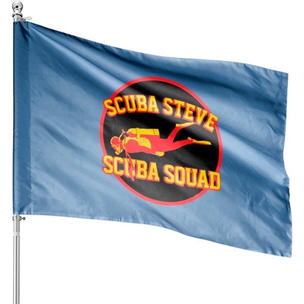 Scuba Steve House Flags-image