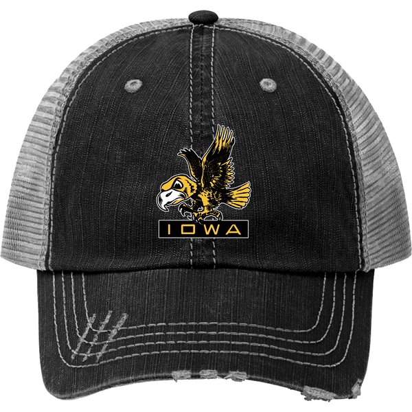 Vintage Hawkeye Mascot Herky - Iowa - Trucker Hats-image