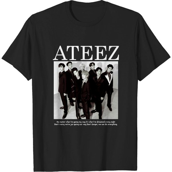 Ateez Vintage Shirt Tee Merch, Ateez The Fellowship Tour 2022 Kpop Inspired Merch Graphic Shirt-image