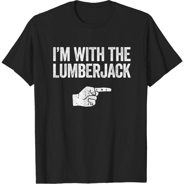 I'm With The Lumberjack T-Shirt Matching Costume T-Shirt-image