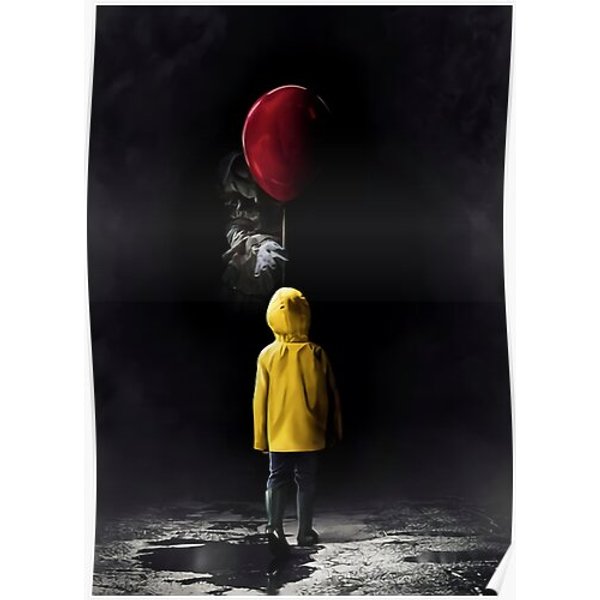 It Balloon Movie Horror Poster Premium Matte Vertical Poster-image