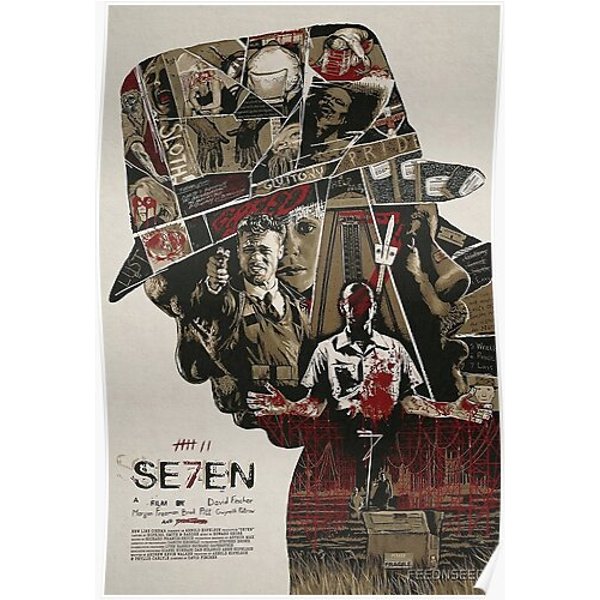 Se7En Movie Poster Premium Matte Vertical Poster-image