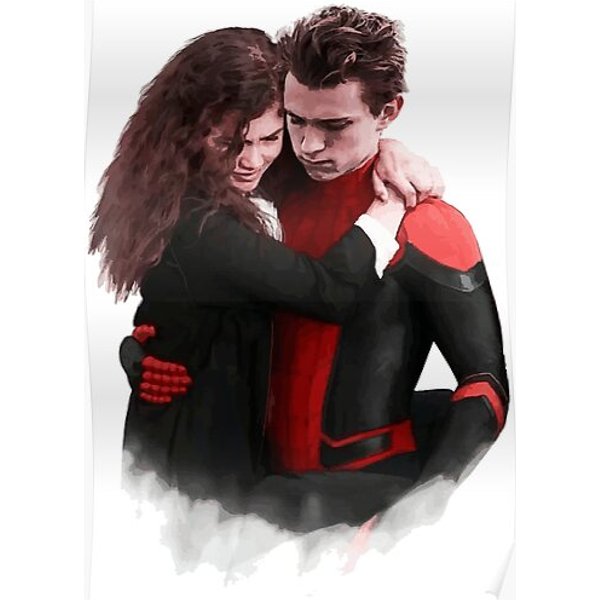 Tom Holland And Zendaya Premium Matte Vertical Poster-image