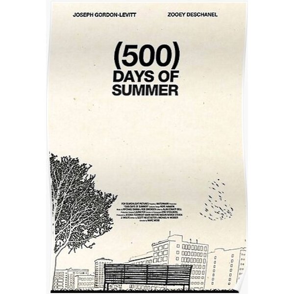 (500) Days Of Summer T- Shirt Elegant Premium Matte Vertical Poster-image