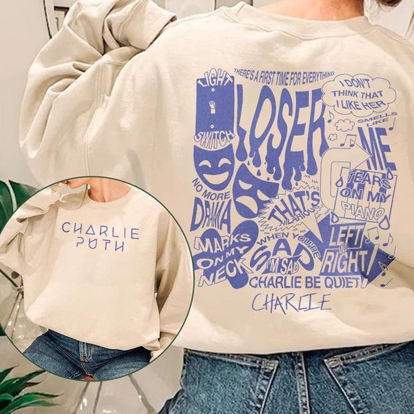 Charlie Puth Album Sweatshirt - Music Genre Design