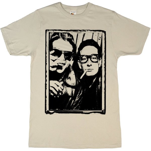 Buddy Holly And Waylon Jennings Photobooth T-Shirt-image