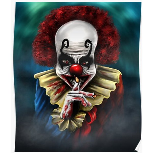 Scary Clown Premium Matte Vertical Poster-image