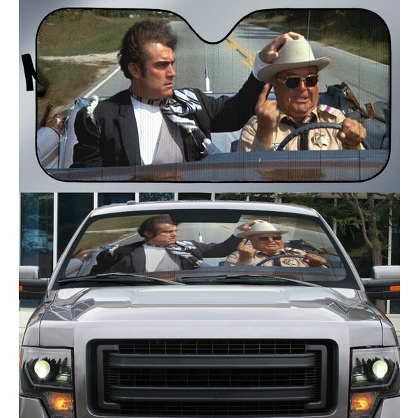 Bandit And The Snowman Car Sunshade, The Trans-am Auto Sunshade
