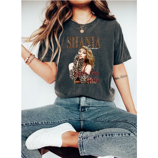 Shania Twain Shirt - Lets Go Girls Shirt - Shania Twain Tour Graphic Tee-image