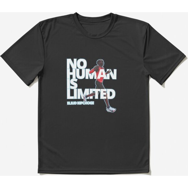 No Human Is Limited Eliud Kipchoge | Active T-Shirt-image
