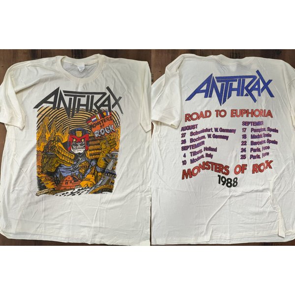 Anthrax Road To Euphoria 1988 Tour T-Shirt-image