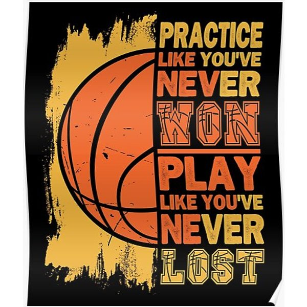 Basketball Motivational Quote, Basketball Players Gift Premium Matte Vertical Poster-image