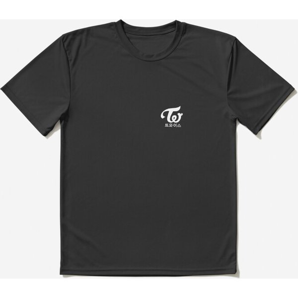 Twice Kpop Logo Hangul Black White | Active T-Shirt-image
