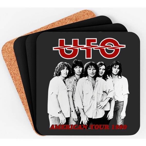 Ufo Band 1980 Tour Coasters-image