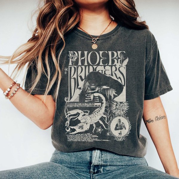 Phoebe Bridgers Punisher Merch I Know The End Lyric Tee-image