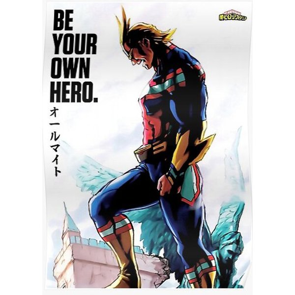 Hero Anime All Might Premium Matte Vertical Poster-image