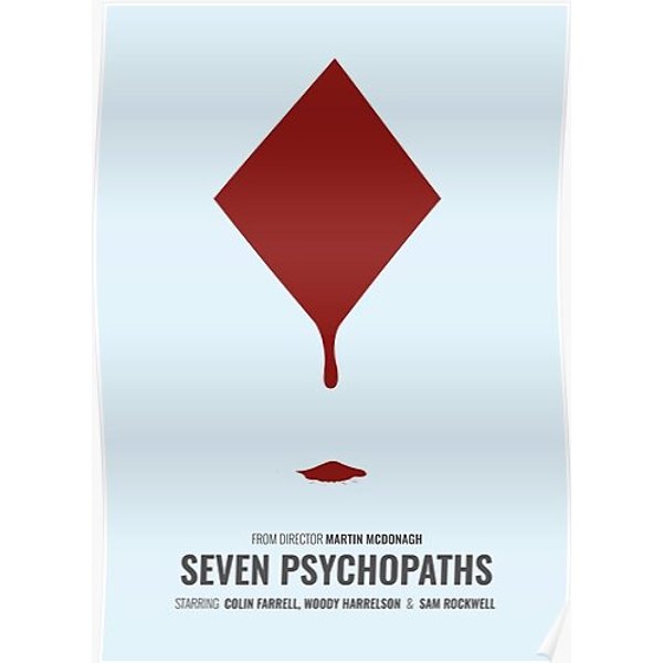Seven Psychopaths Film Art Premium Matte Vertical Poster-image