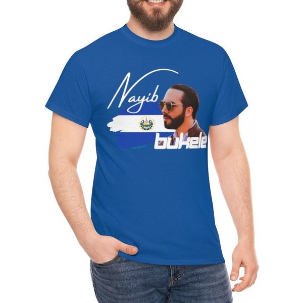 Nayib Bukele Presidente De El Salvador With Flag Shirt-image