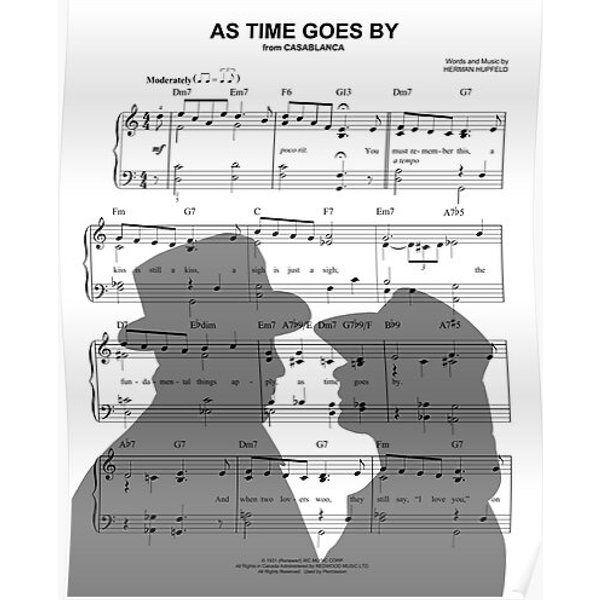 As Time Goes By Premium Matte Vertical Poster-image