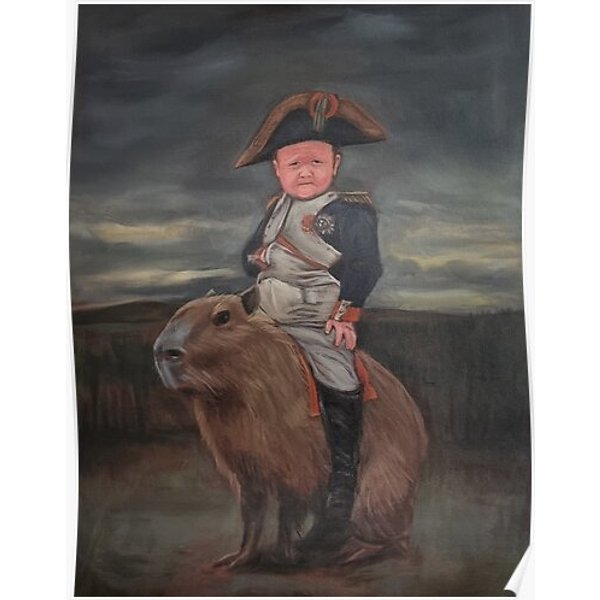 Hasbulla Napoleon Capybara Premium Matte Vertical Poster-image