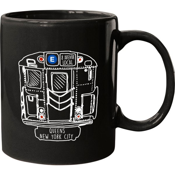 New York City Subway Queens E Train Mugs-image